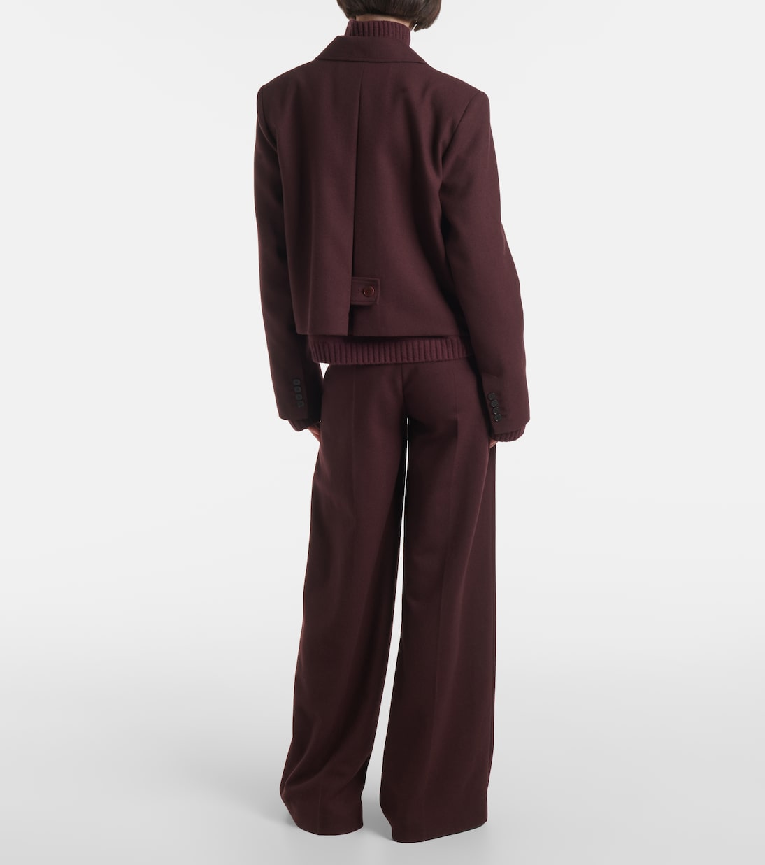 Cropped single-breasted wool jacket | Joseph