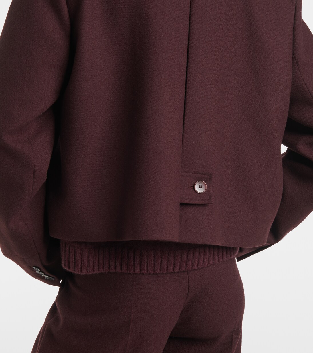 Cropped single-breasted wool jacket | Joseph