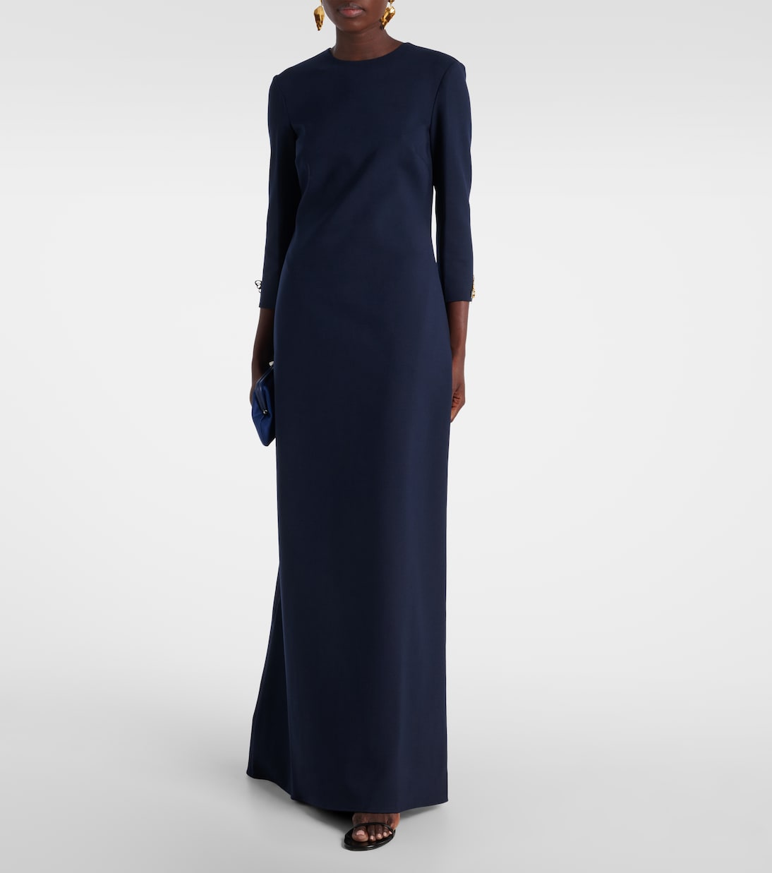 Verzierte Robe aus einem Wollgemisch | Oscar de la Renta