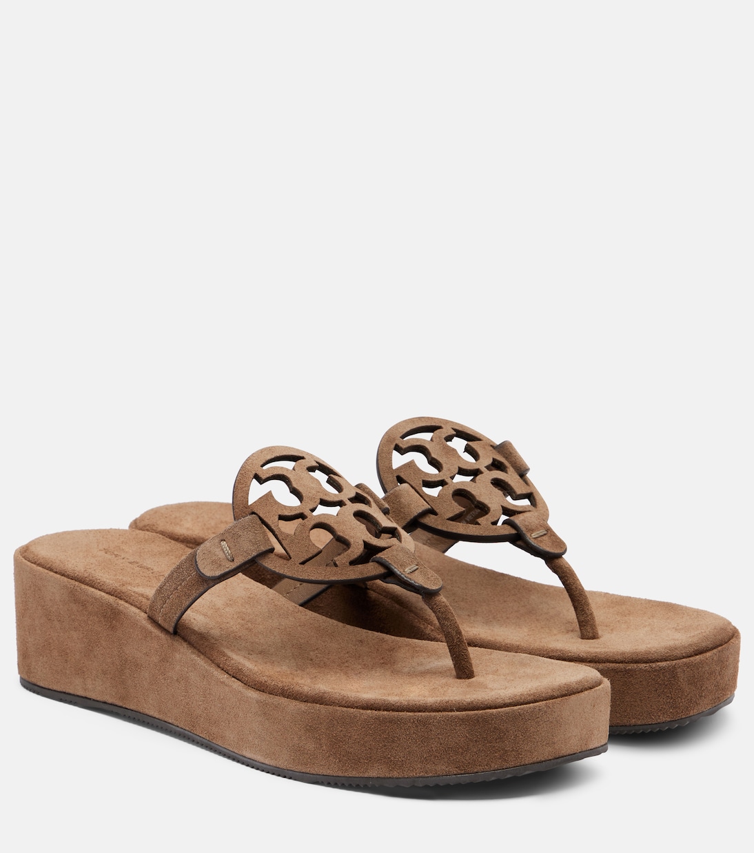 صندل بصباع من الجلد السويدي Miller 25 | Tory Burch