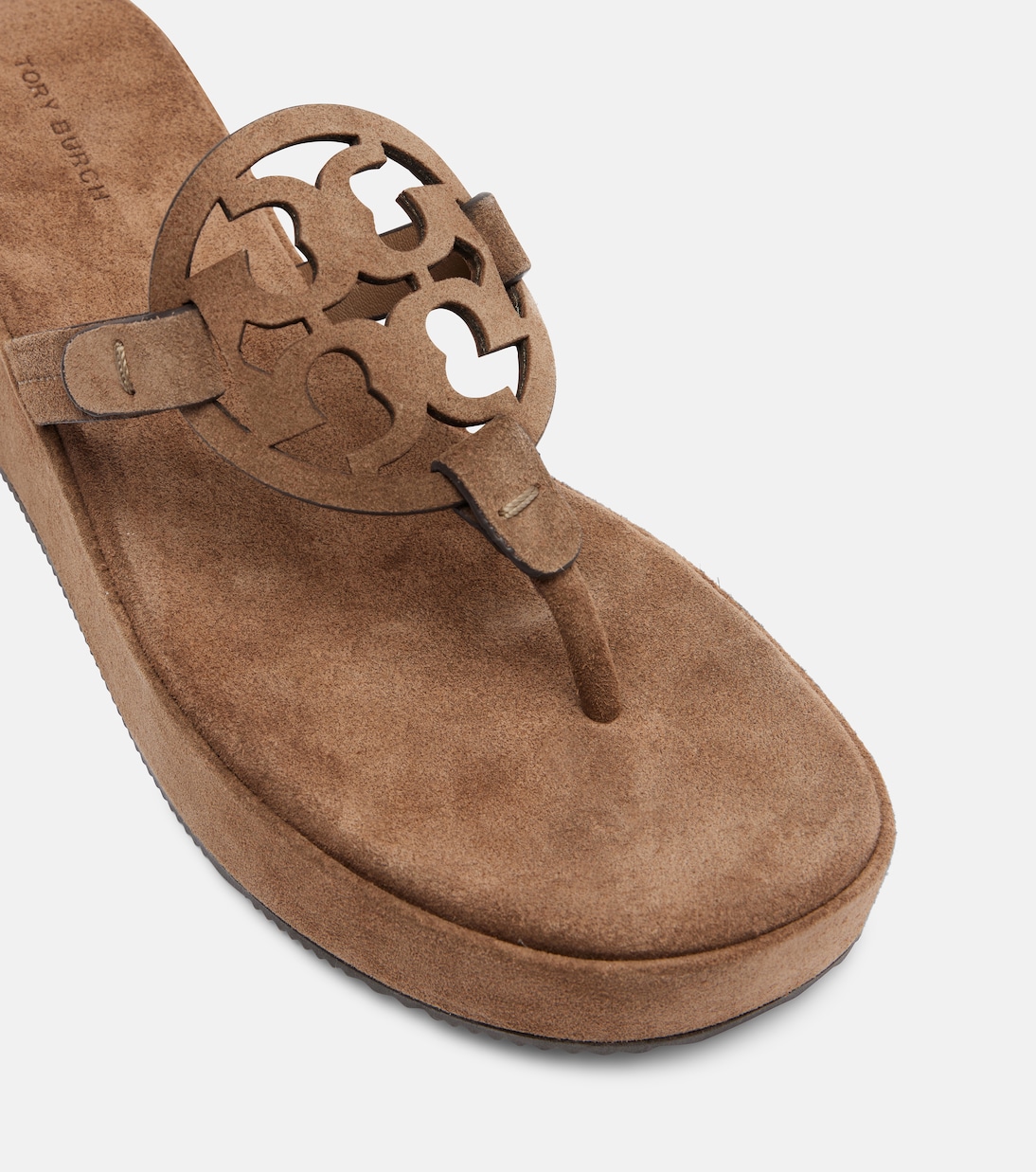 صندل بصباع من الجلد السويدي Miller 25 | Tory Burch