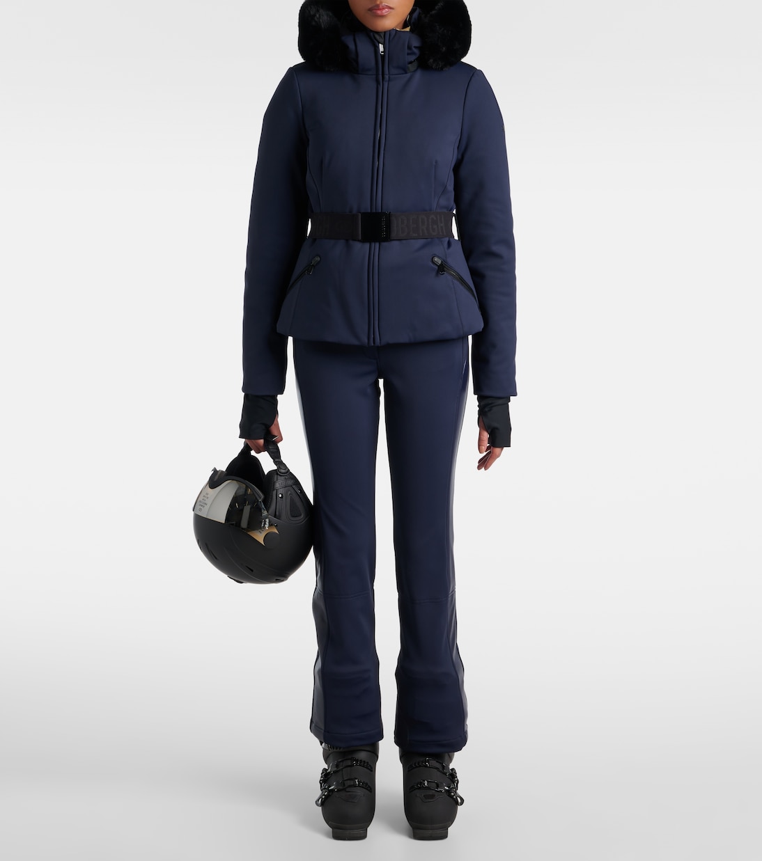 Alessia faux leather-trimmed ski pants | Goldbergh