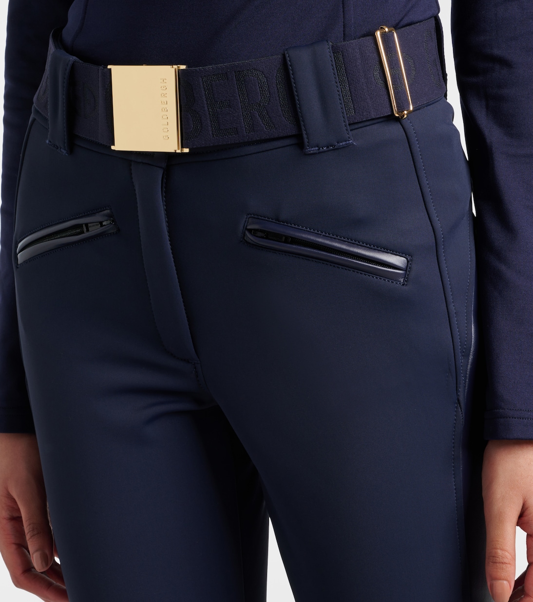 Alessia faux leather-trimmed ski pants | Goldbergh