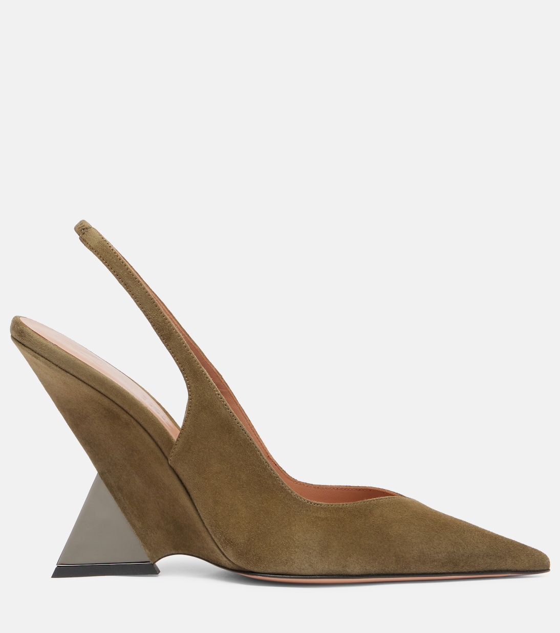 Slingback-Pumps Cheope 105 aus Veloursleder | The Attico