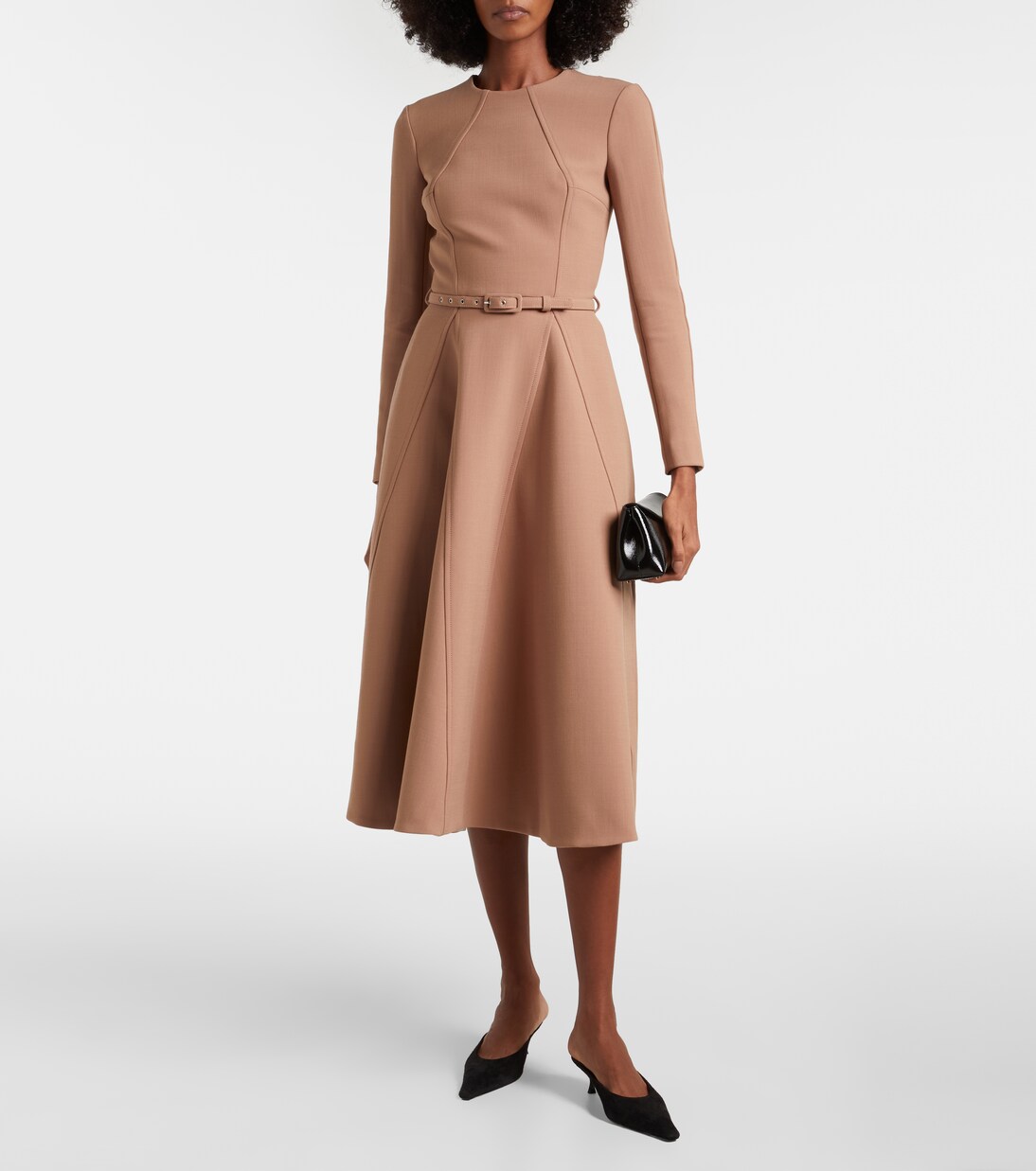 Ucellina belted paneled midi dress | Emilia Wickstead