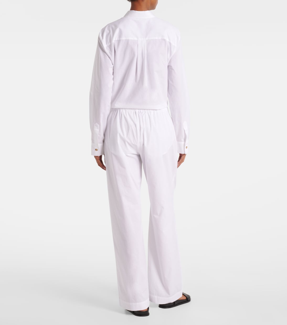 Rosa cotton straight pants | Asceno