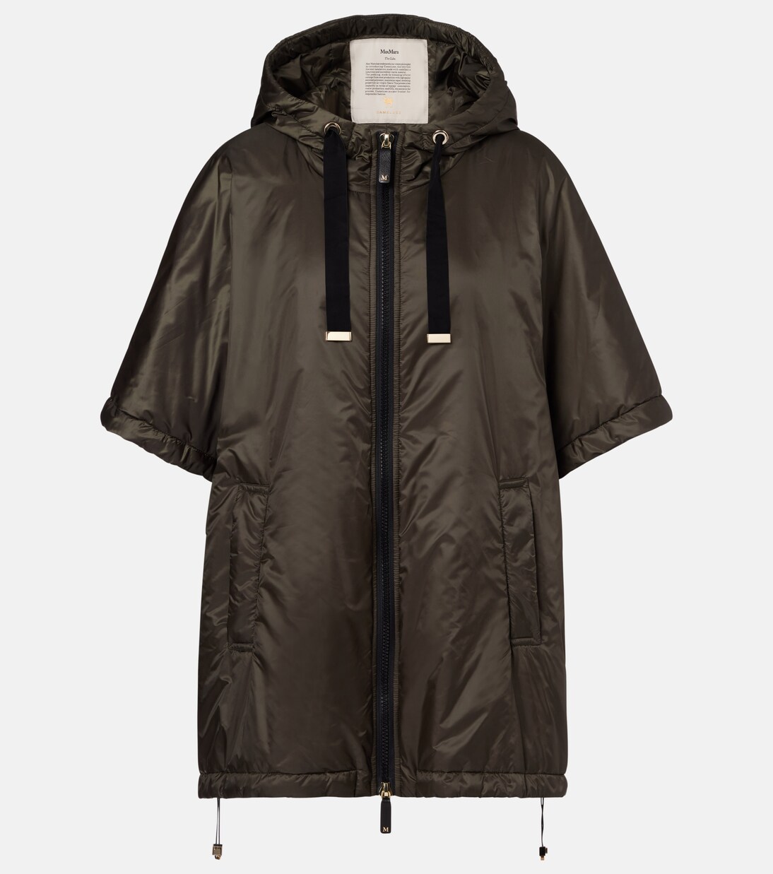 The Cube Greenci padded canvas cape | Max Mara