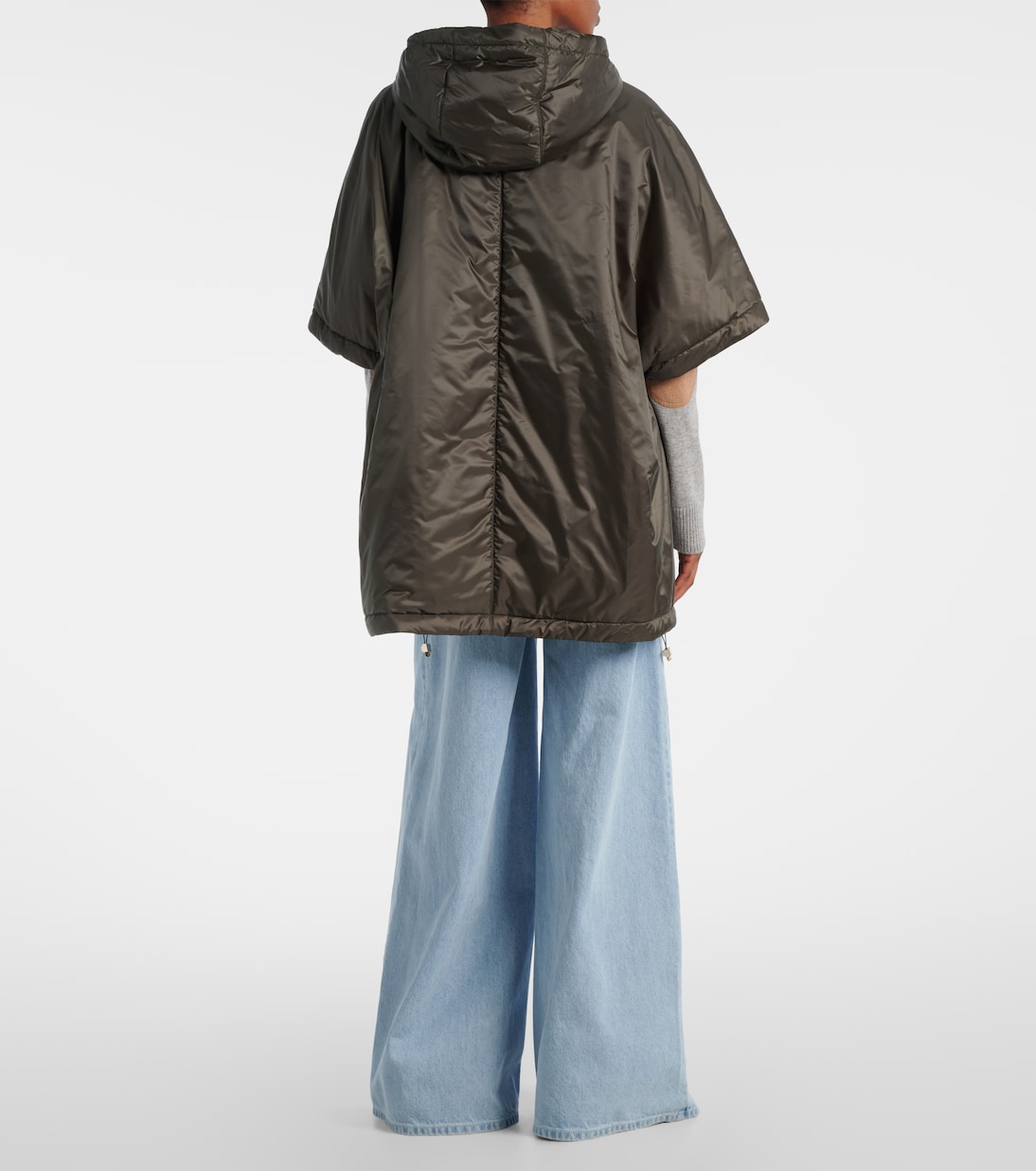 The Cube Greenci padded canvas cape | Max Mara