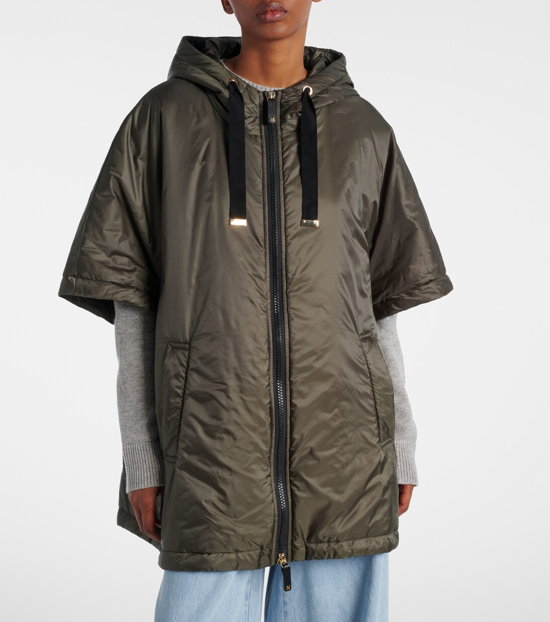 The Cube Greenci padded canvas cape | Max Mara