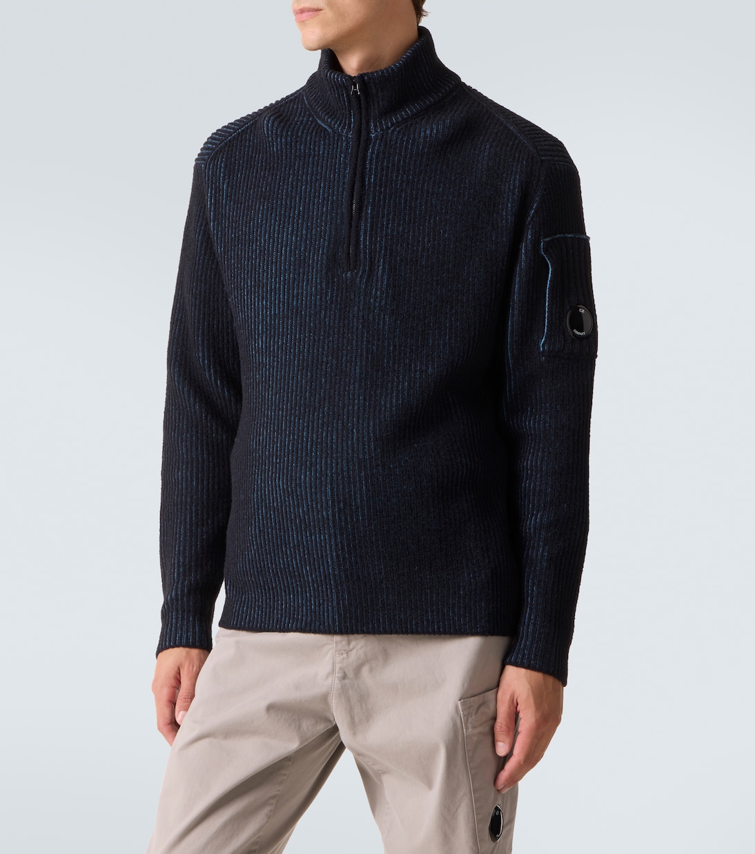 Lens fleece half-zip sweater | C.P. Company