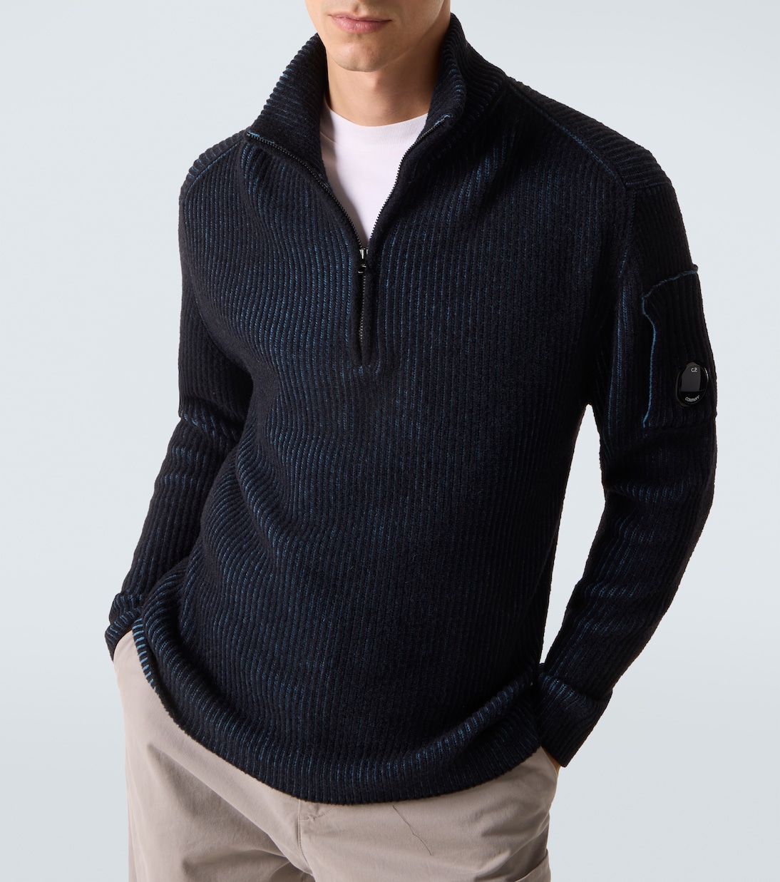 Lens fleece half-zip sweater | C.P. Company