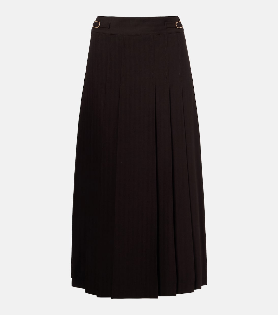 Wesley pleated wool midi skirt | Gabriela Hearst