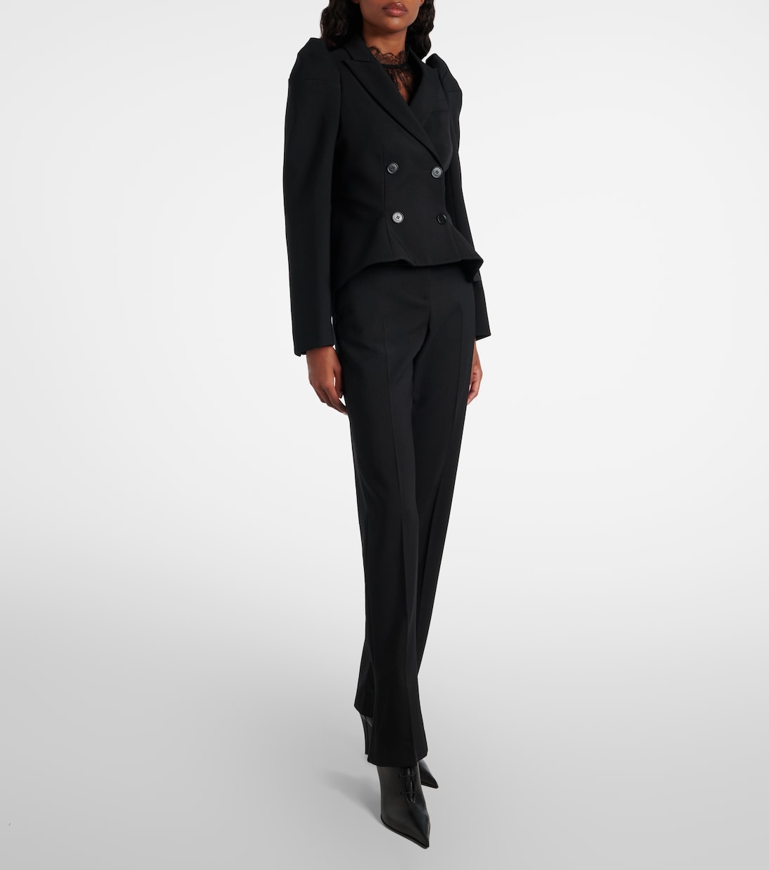Wool puff-sleeve blazer | McQueen