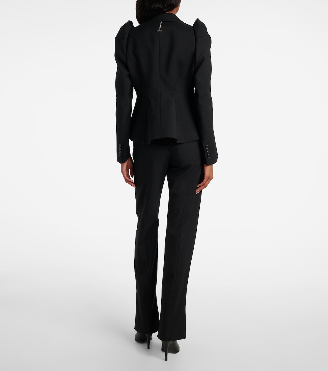 Wool puff-sleeve blazer | McQueen