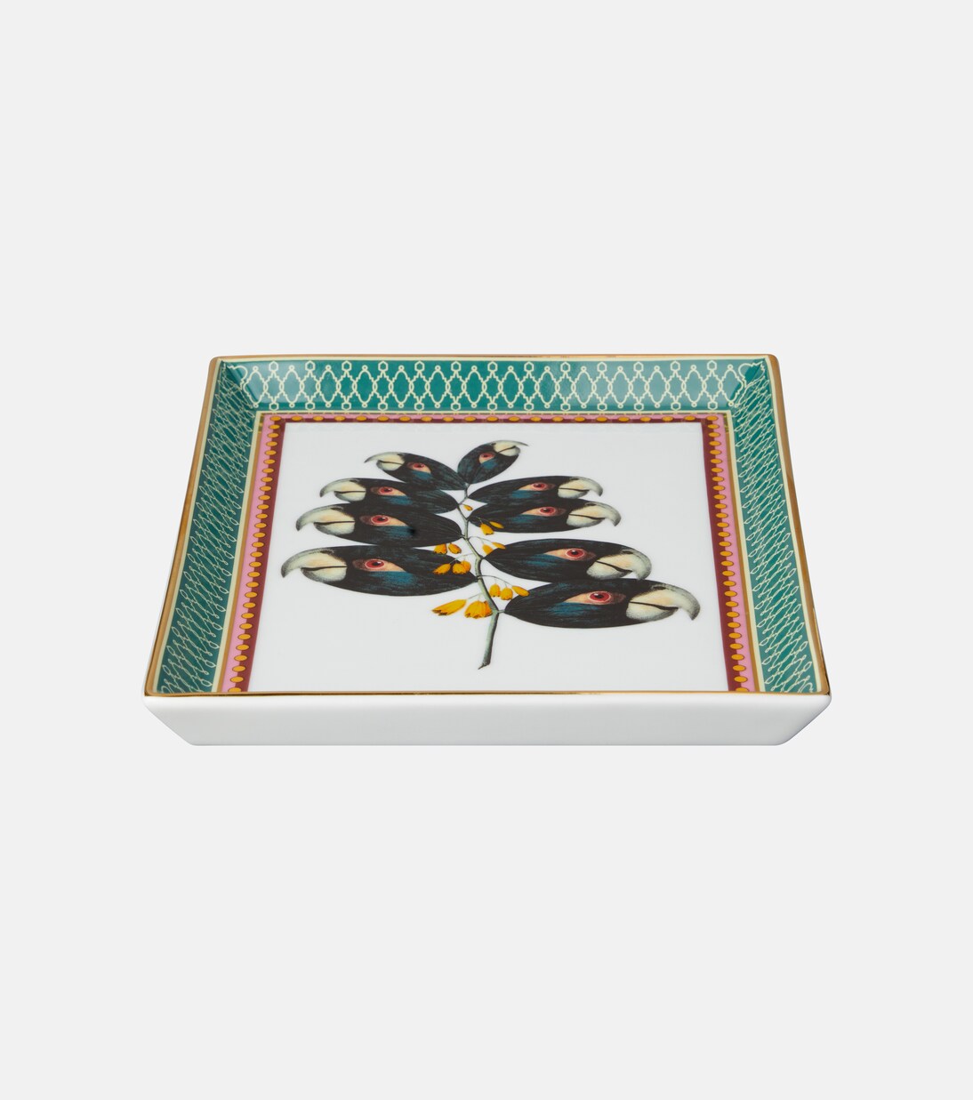 Parrotstem porcelain decorative tray | La DoubleJ