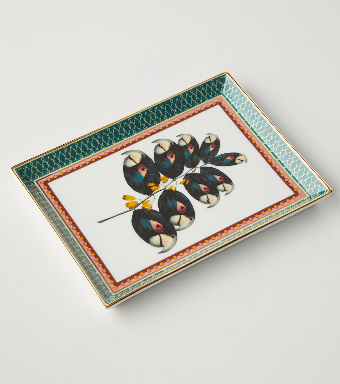 Parrotstem porcelain decorative tray | La DoubleJ