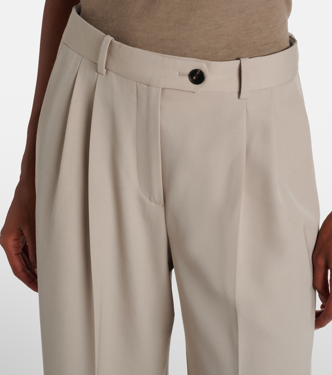 Pantalon ample Virgil en laine | The Row