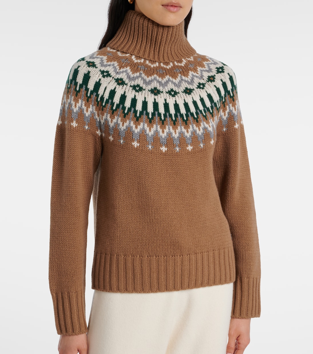 Pull Ingrid en jacquard de cachemire | Bogner