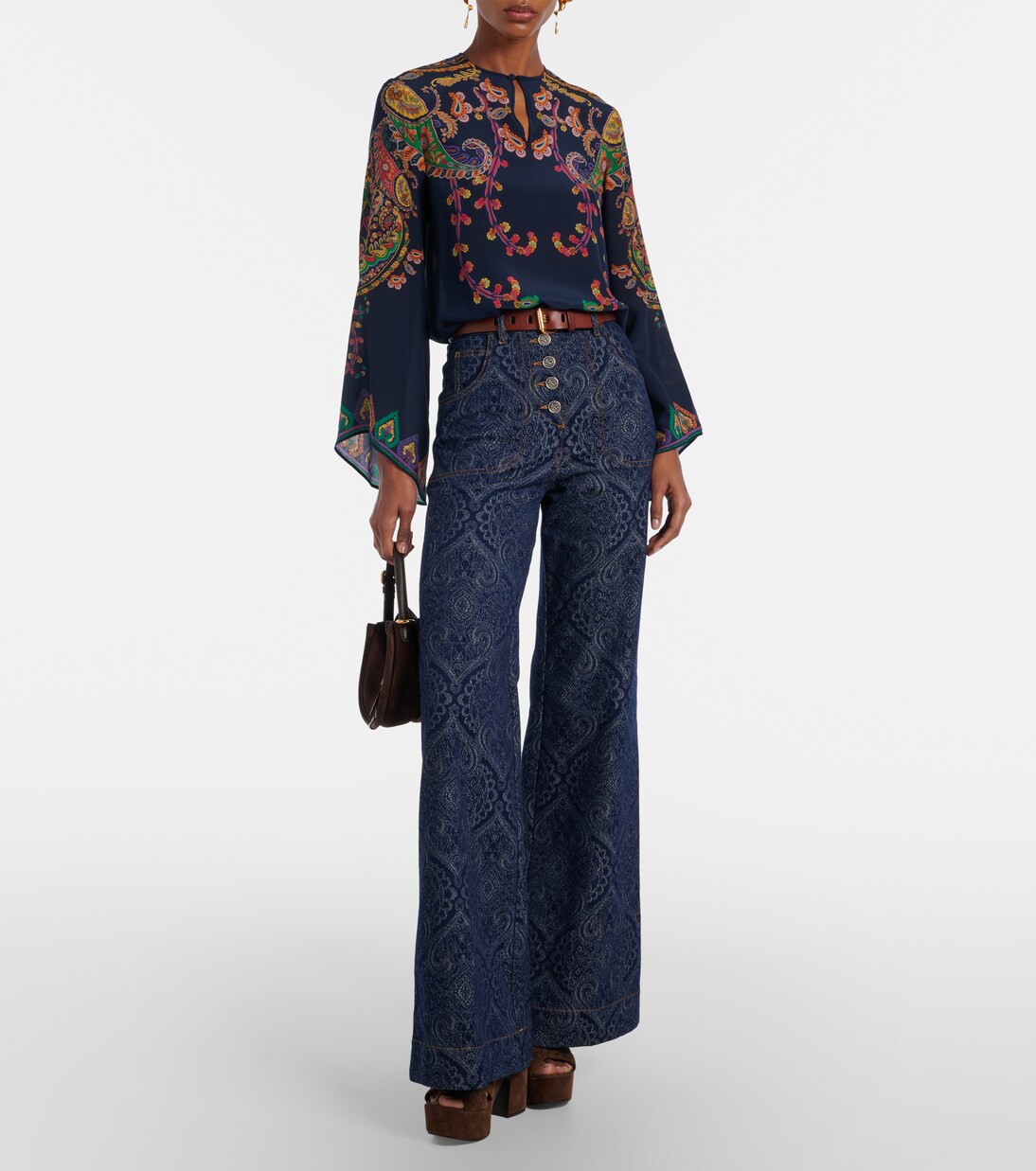 Paisley printed silk blouse | Etro
