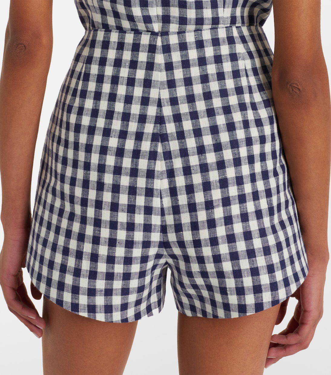 Sadie gingham linen shorts | Posse