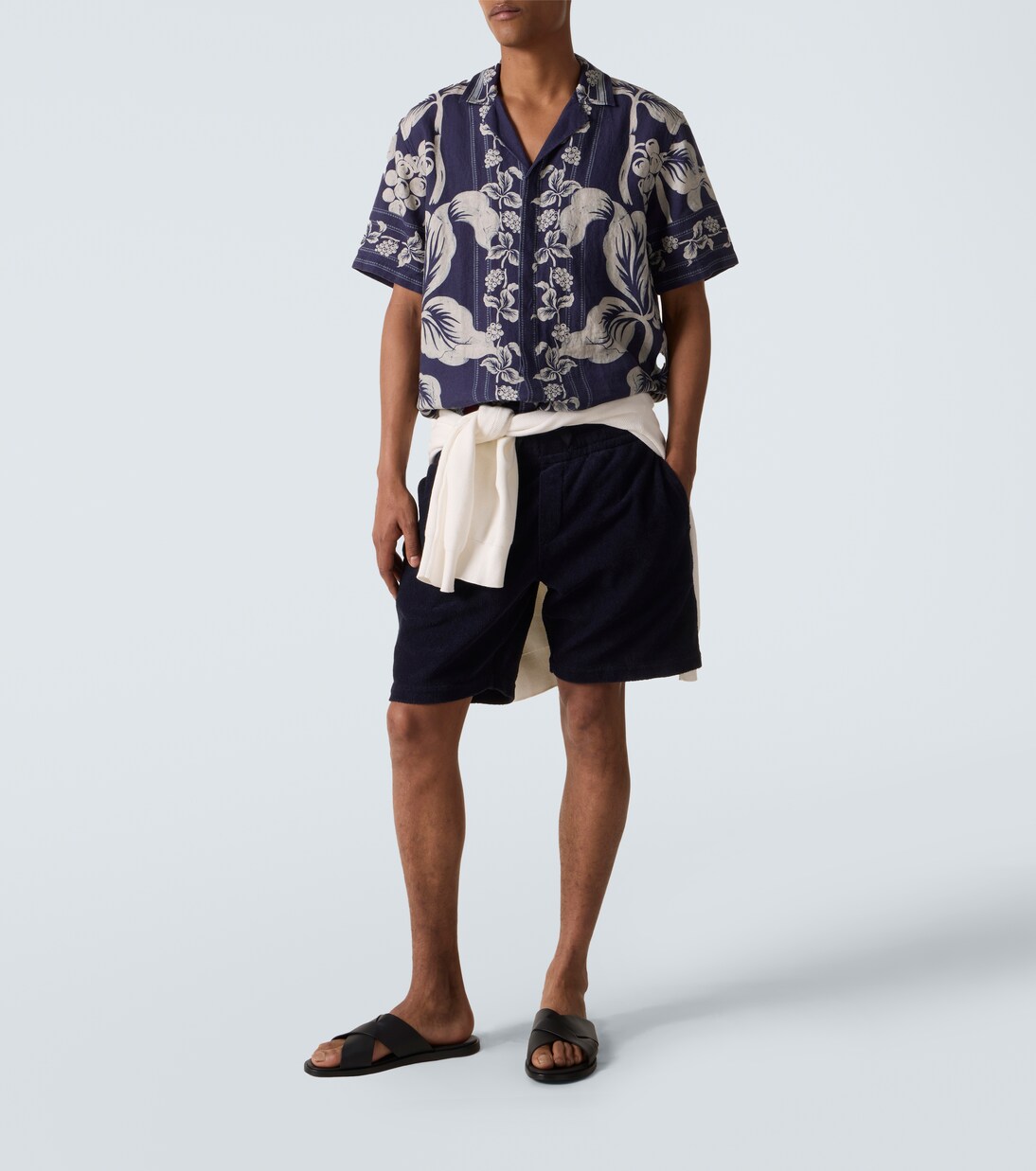 Maitan floral linen bowling shirt | Orlebar Brown