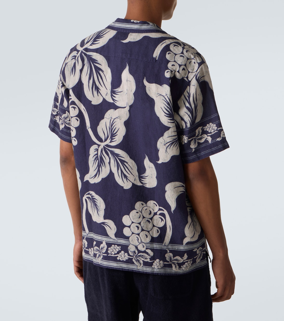 Maitan floral linen bowling shirt | Orlebar Brown