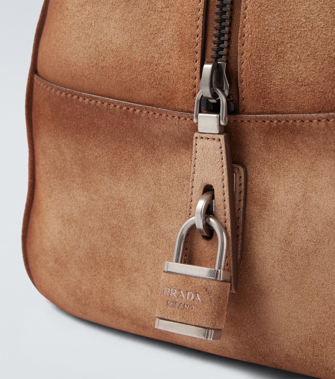 Suede duffel bag | Prada