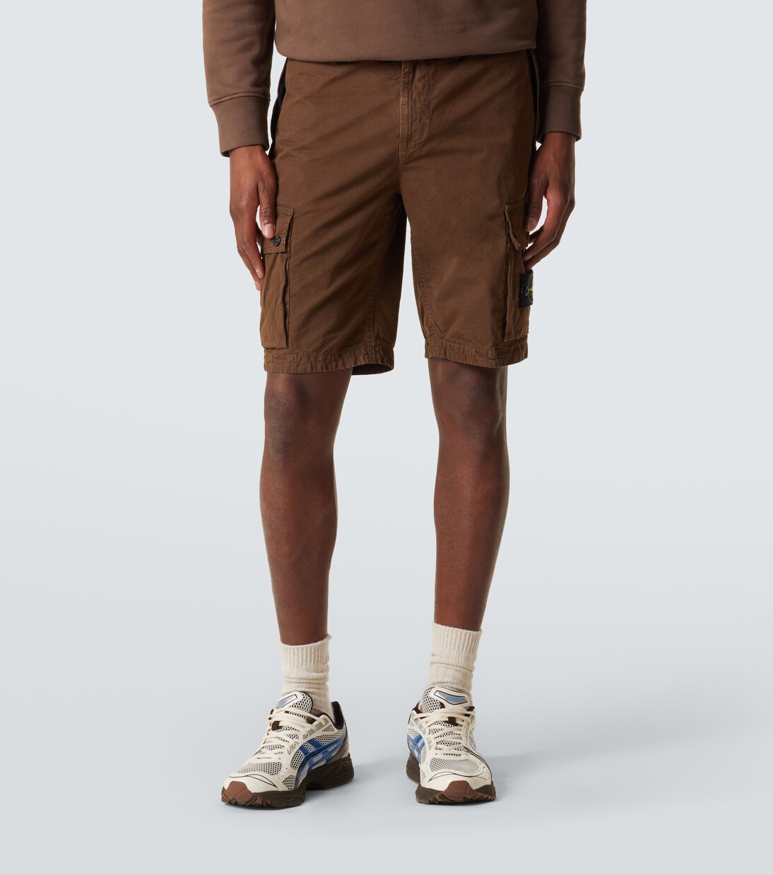 Shorts cargo de lona de algodón | Stone Island