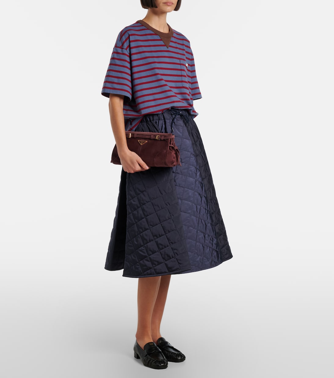 Prada Bonnie Small suede shoulder bag | Prada