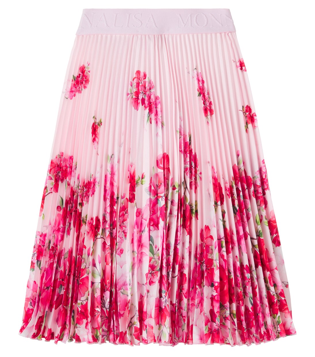 Soleil floral plissé skirt | Monnalisa