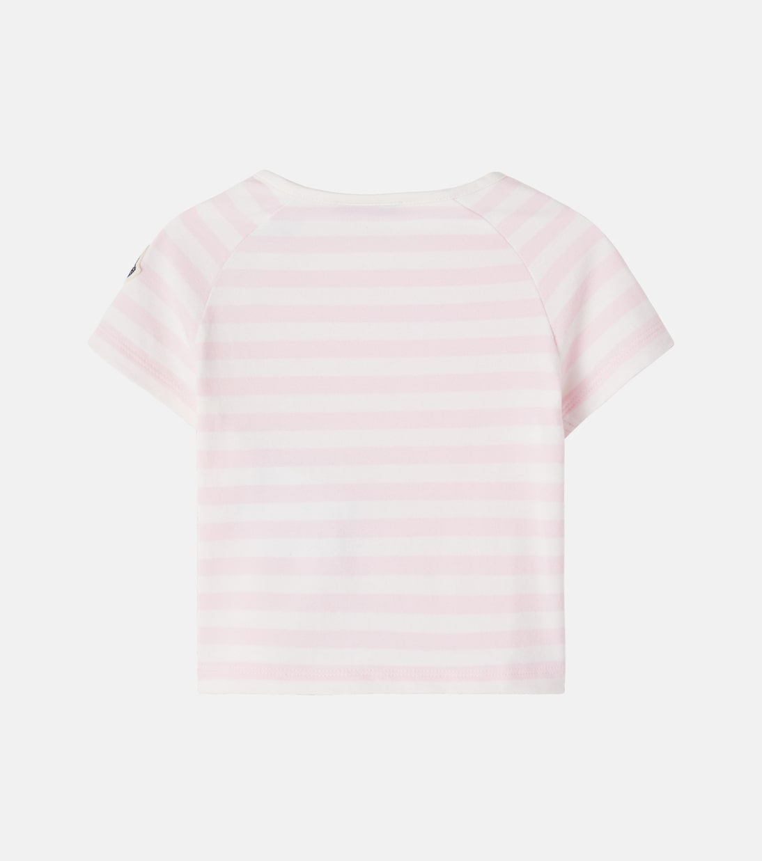 Baby logo striped cotton-blend T-shirt | Moncler Enfant