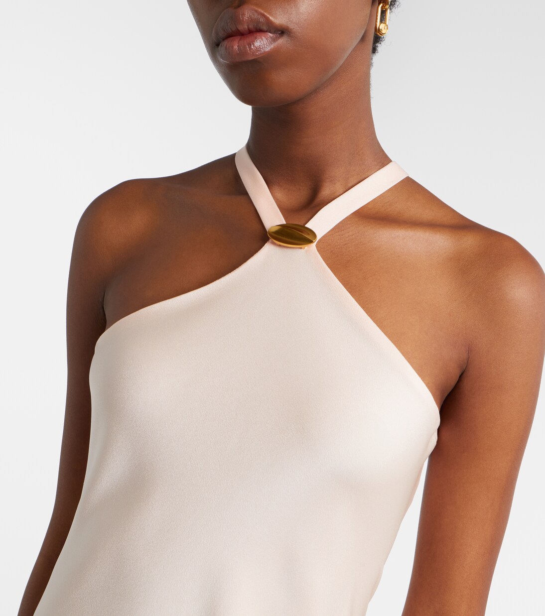 Ghiotto embellished satin slip dress | Max Mara