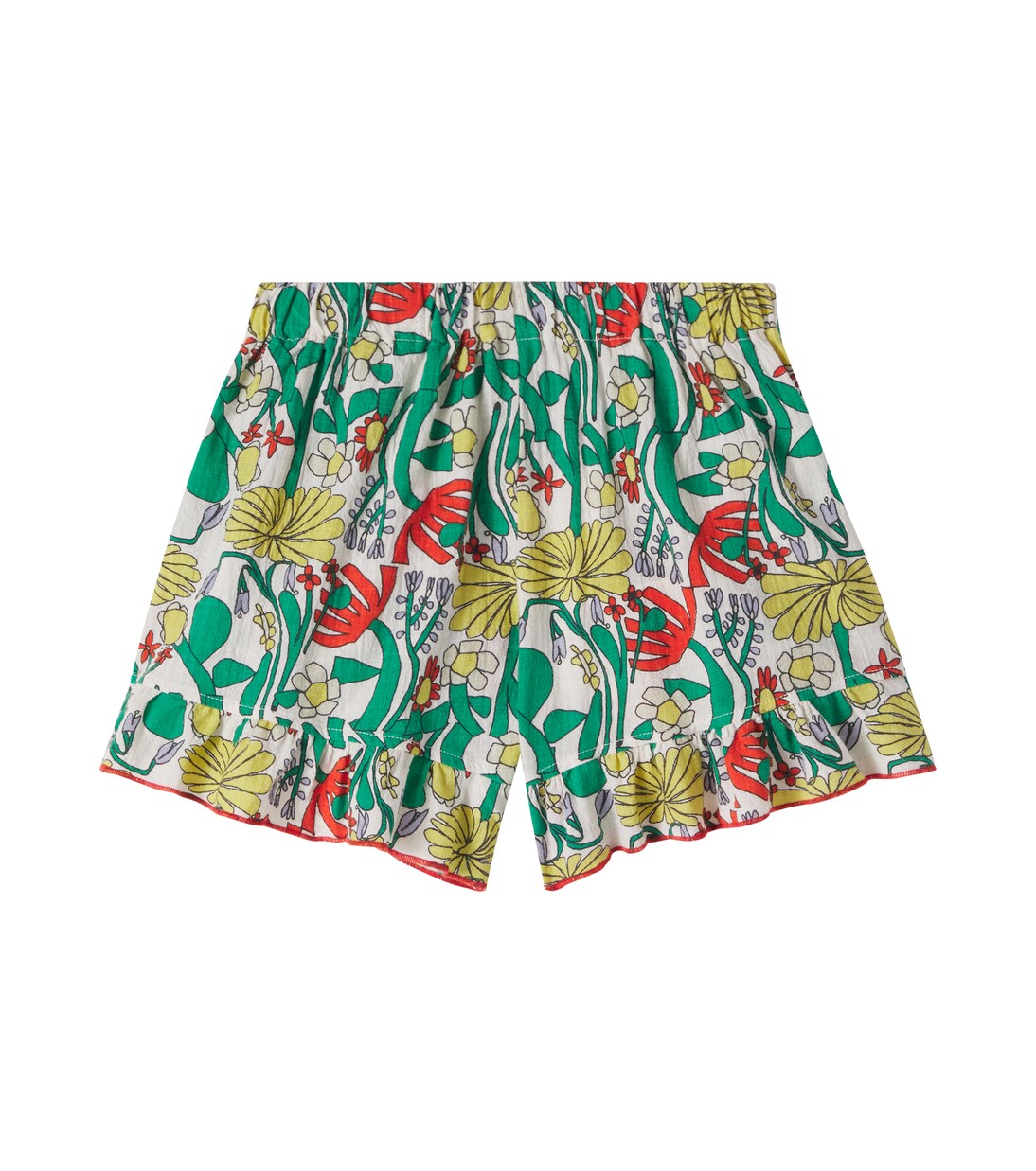 Color Herbalist floral cotton shorts | Bobo Choses