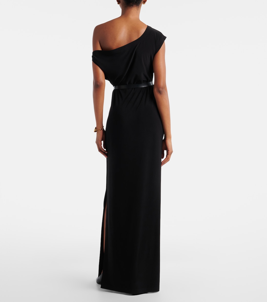 One-Shoulder-Maxikleid aus Baumwolle | Norma Kamali