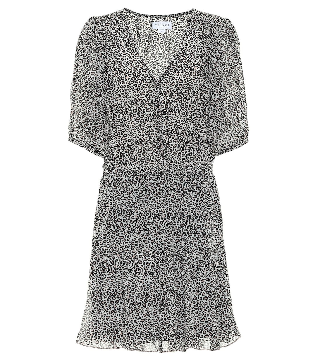 Saskia leopard-print minidress | Velvet
