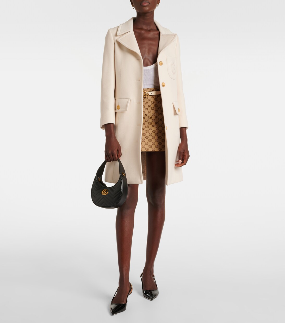 Gucci double g coat hotsell