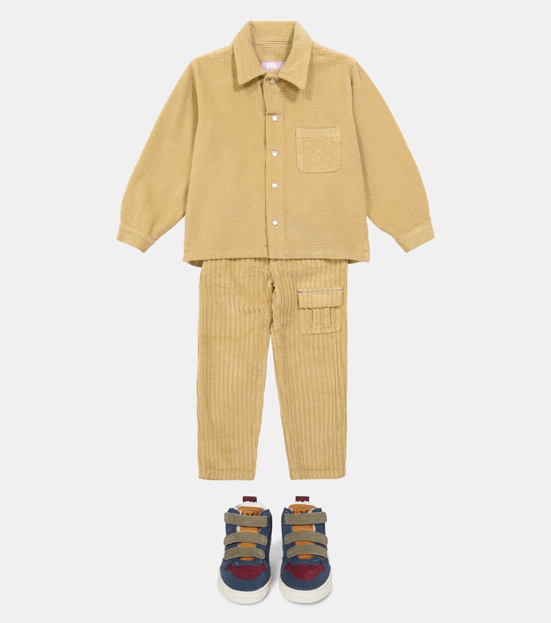 Stretch-cotton corduroy shirt | ERL Kids