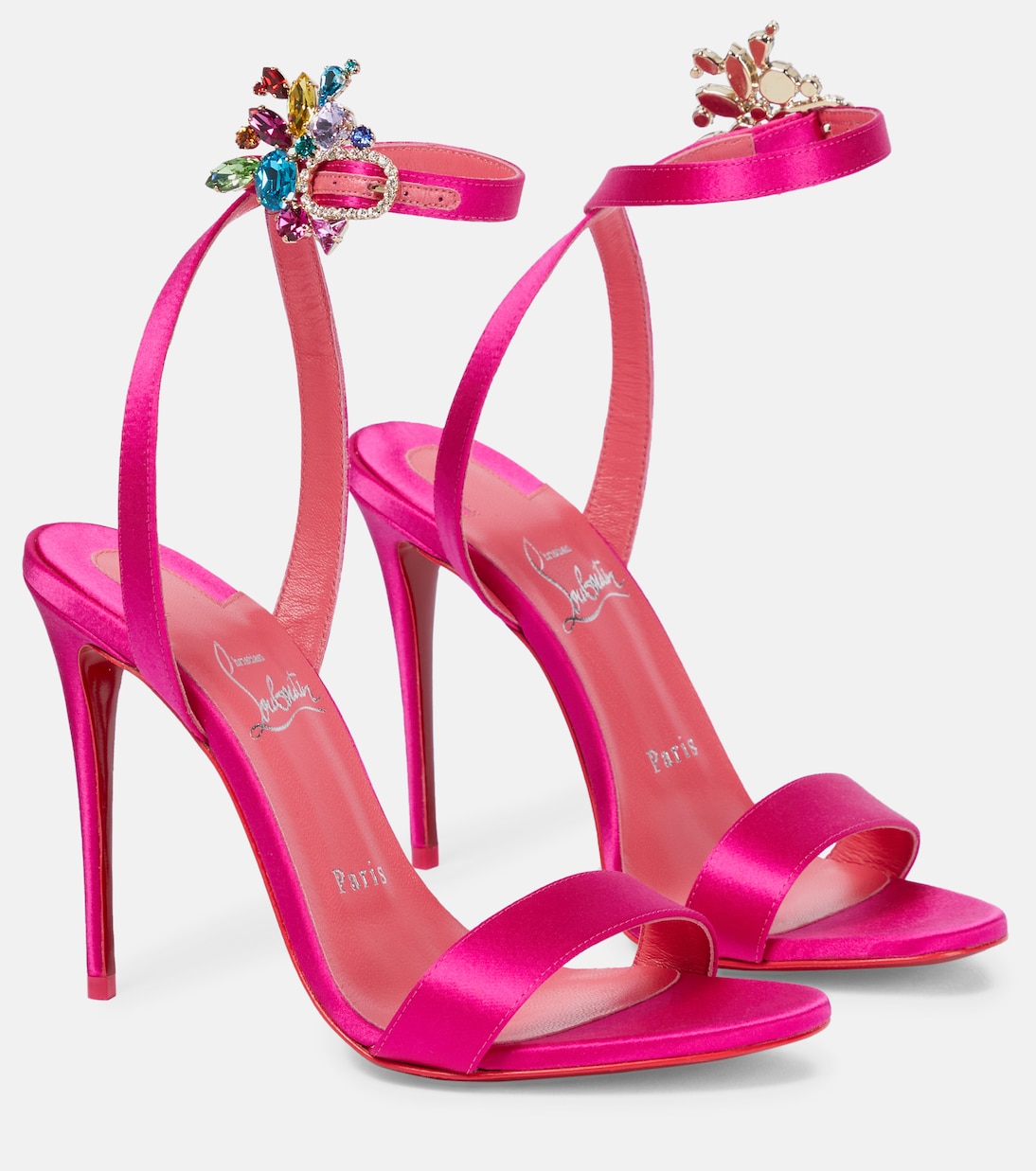 Sandali Goldie Joli 100 in raso | Christian Louboutin