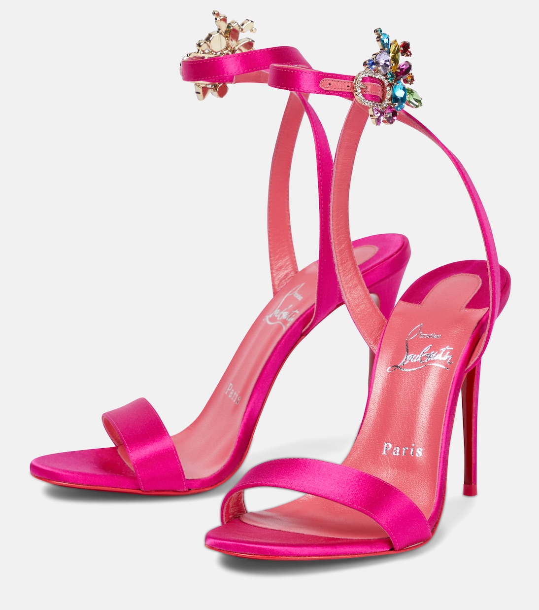 Sandali Goldie Joli 100 in raso | Christian Louboutin