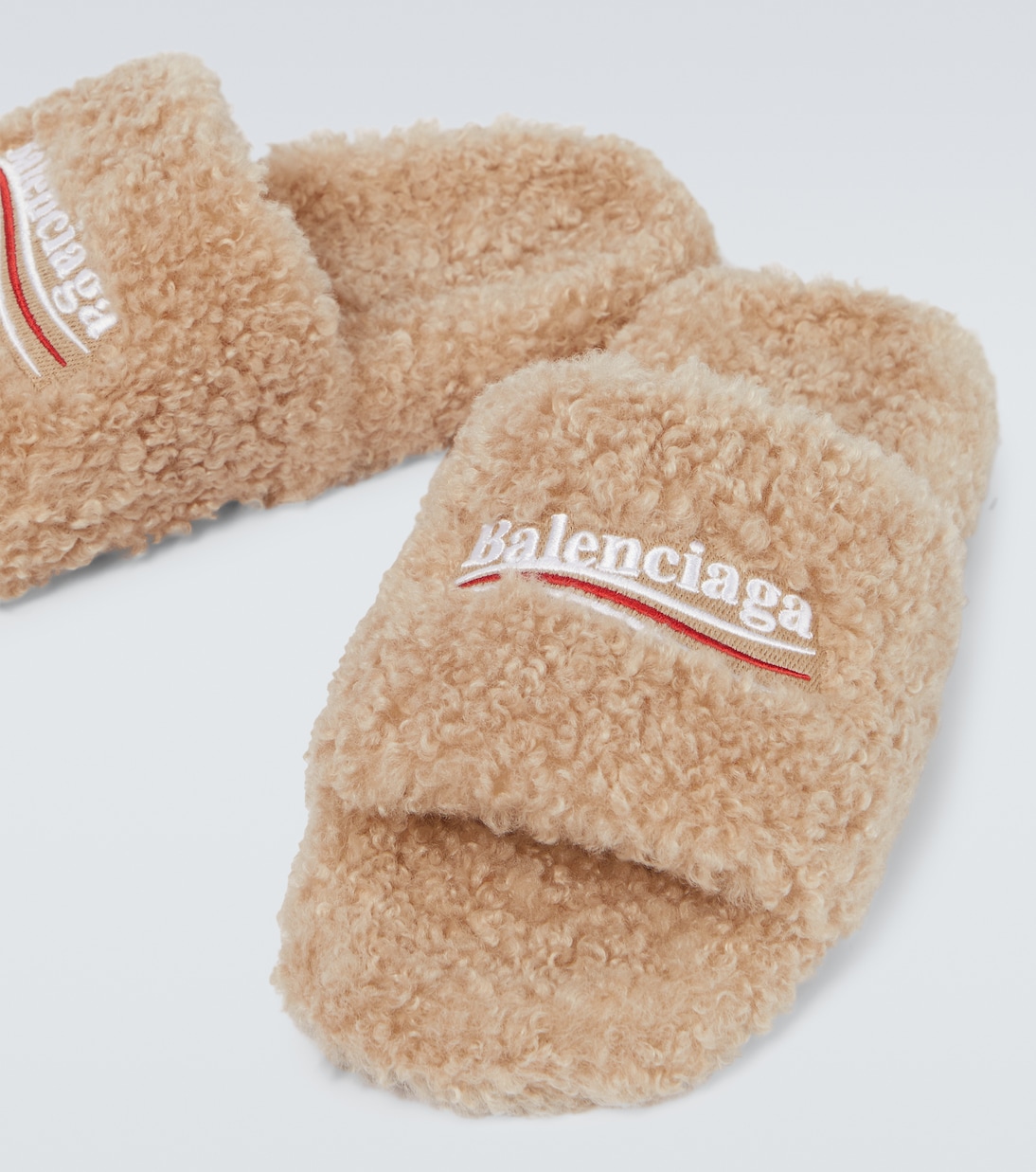 Pantoletten Political Campaign Furry | Balenciaga