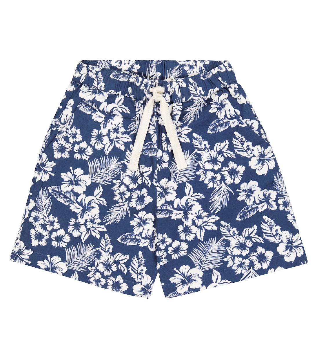 Hibiscus cotton twill Bermuda shorts | The New Society