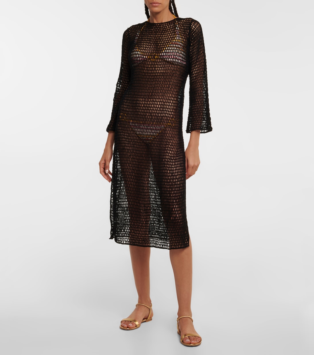 Vestido de playa Zen Mesh de croché | Anna Kosturova