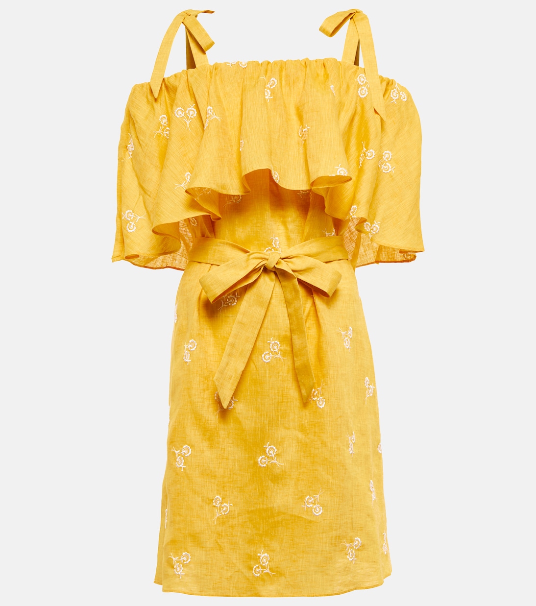 Vacation Lyra off-shoulder linen dress | Erdem