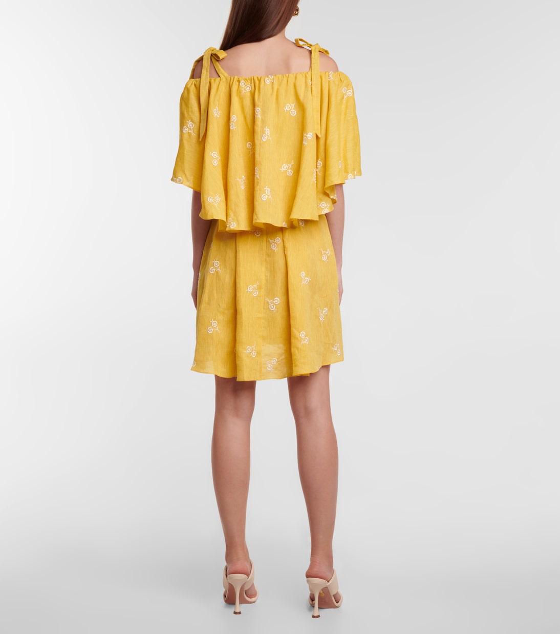 Vacation Lyra off-shoulder linen dress | Erdem