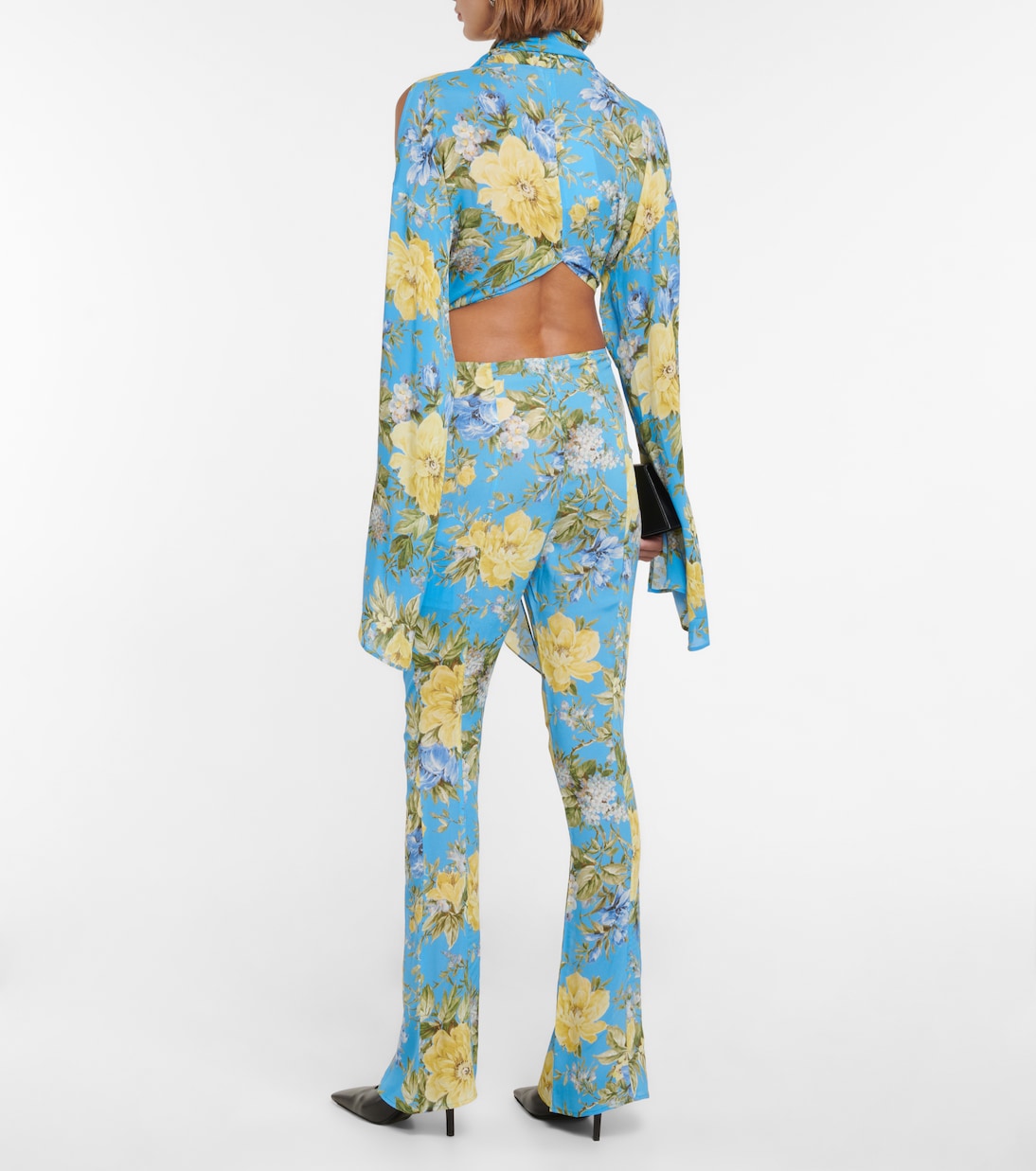 Flared floral pants | Acne Studios