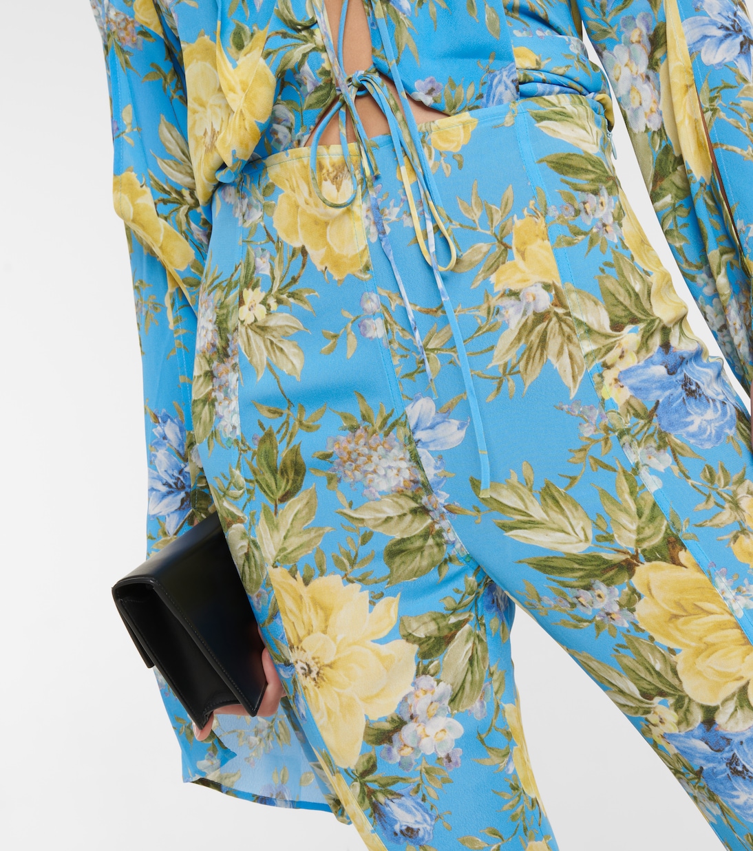 Flared floral pants | Acne Studios