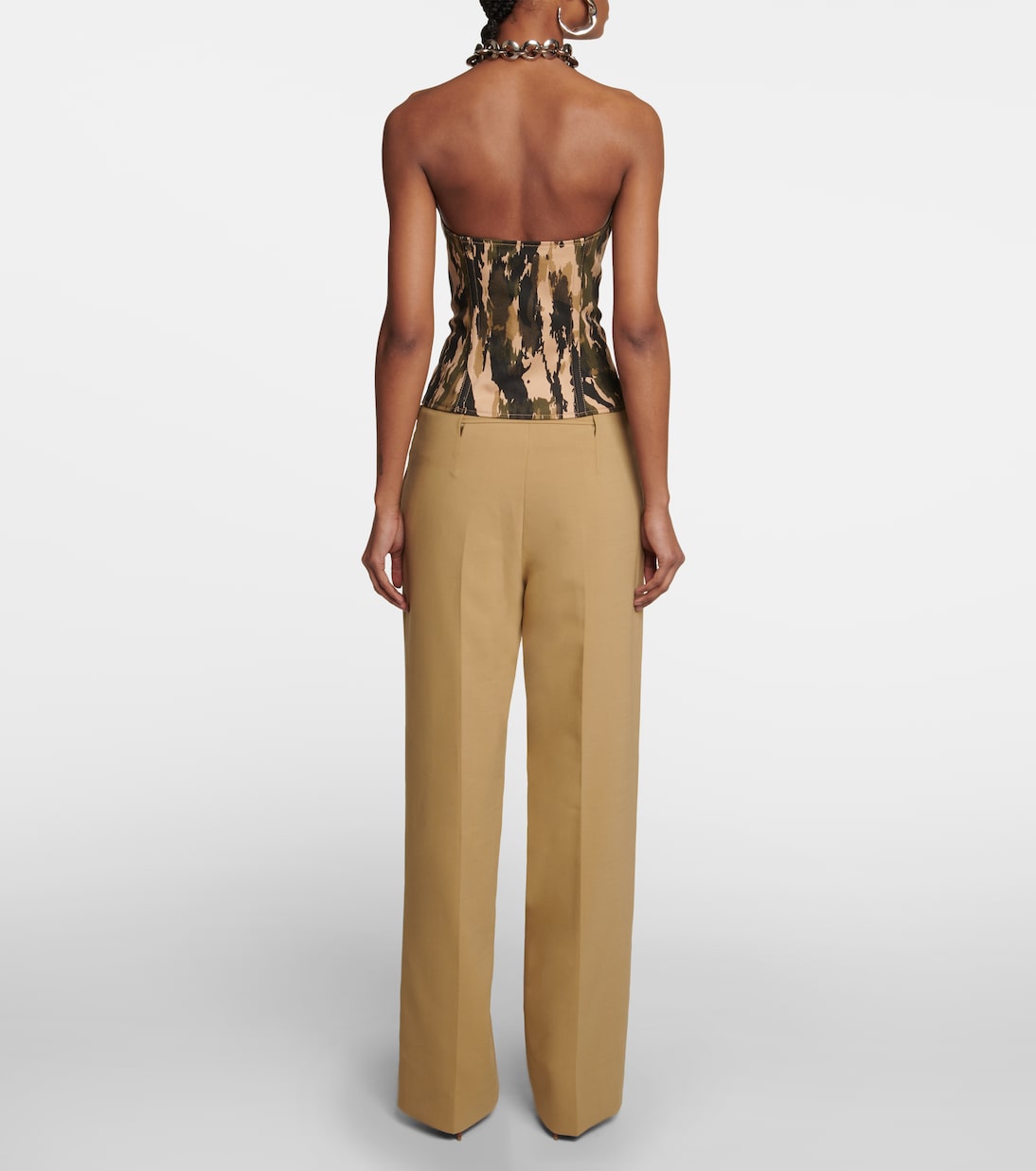 Printed twill corset top | Dion Lee