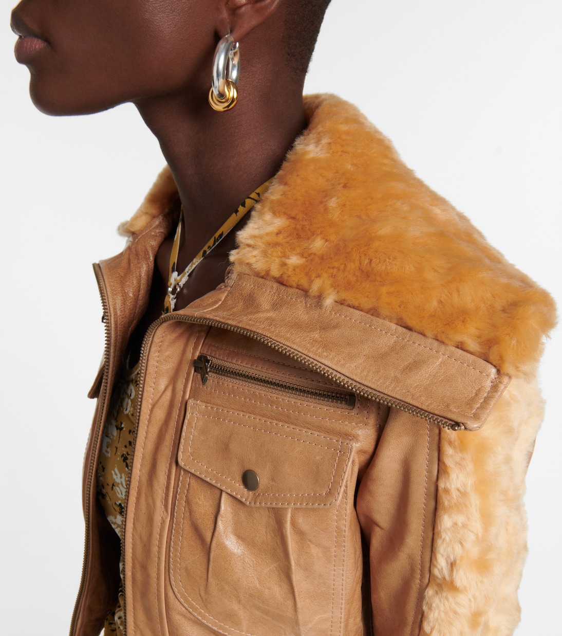 Chaqueta de piel Z-2 con borrego | KNWLS