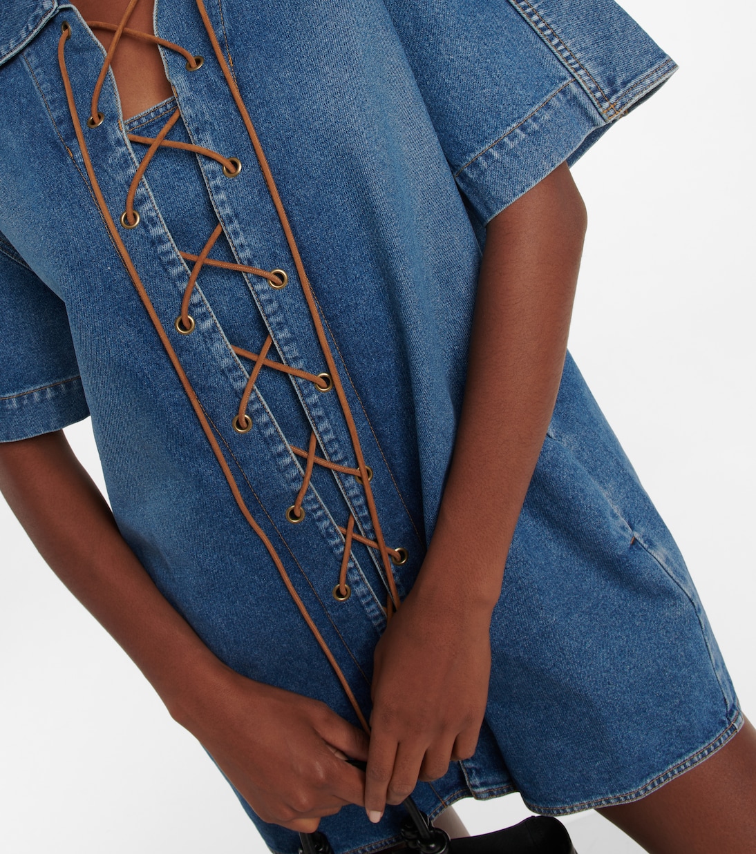 Amos denim minidress | Petar Petrov