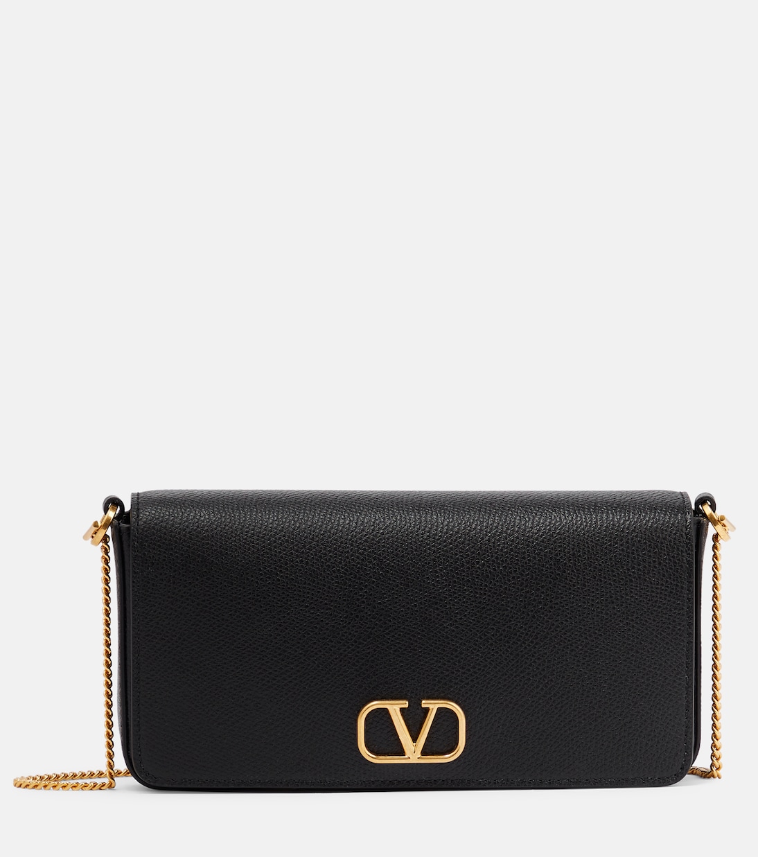 Borsa a tracolla in pelle con logo V di Valentino Garavani, stile giovanile e moderno.
